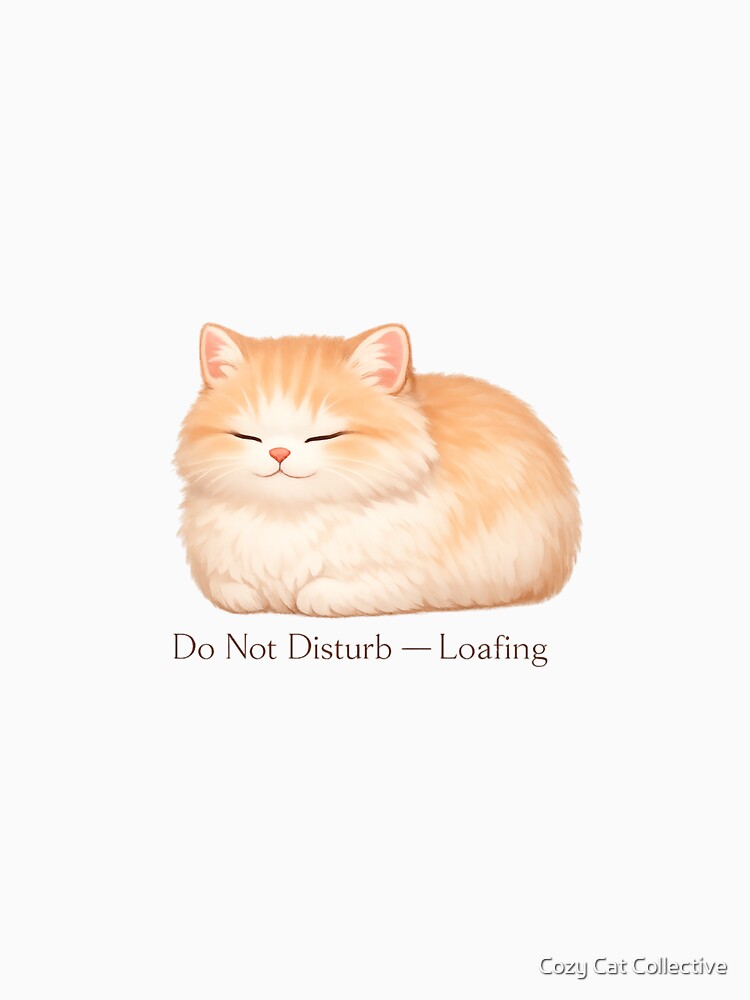 Do Not Disturb – Loafing Cute Cat Shirt | Cozy Sleeping Cat Aesthetic Tee by Cozy Cat Collective