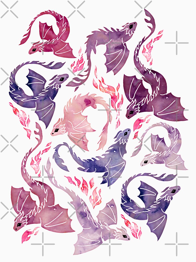 Dragon fire pink & purple by adenaJ