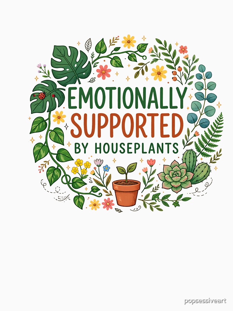 Emotionally Supported By Houseplants by popsessiveart
