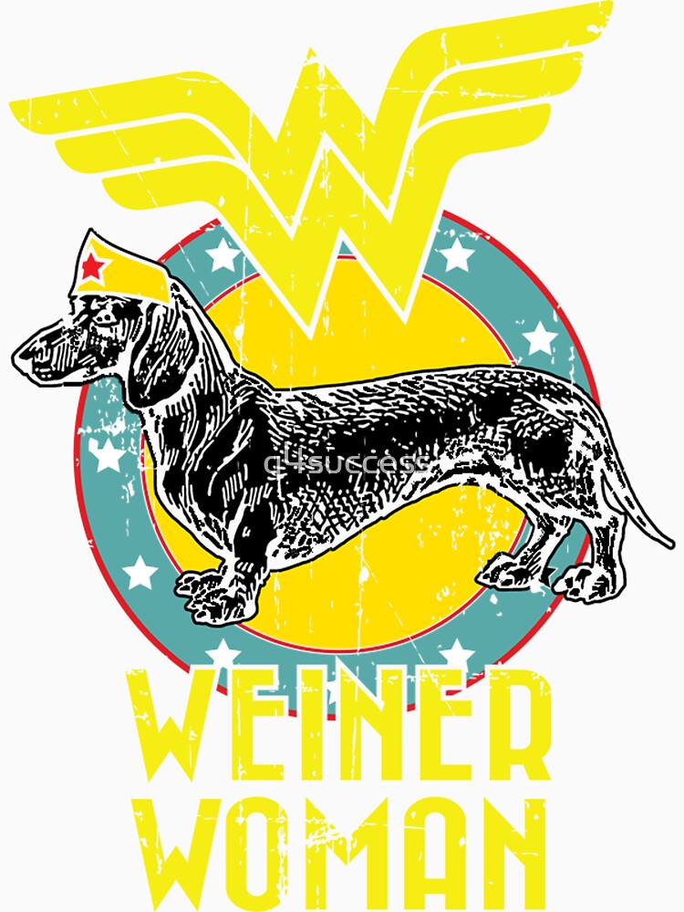 Weiner Woman Dachshund Dog Lover T-Shirt For Women by q4success