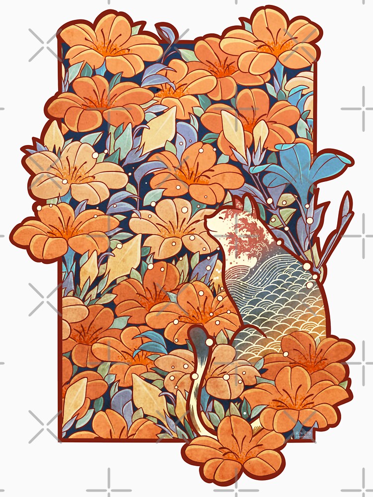 Neko and flowers by Syntetyc