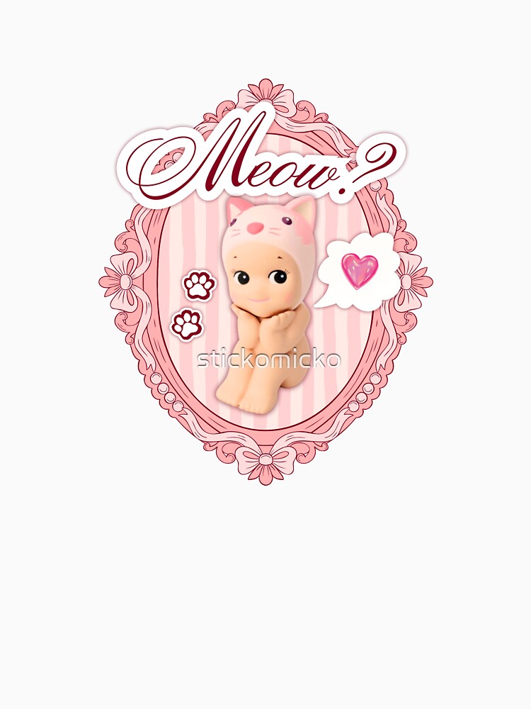 Coquette Sonny Angel Sticker, Cute Pink Bow Aesthetic, Kawaii Doll Sticker, Girly Coquette Art, Cute Baby Doll Aesthetic by stickomicko