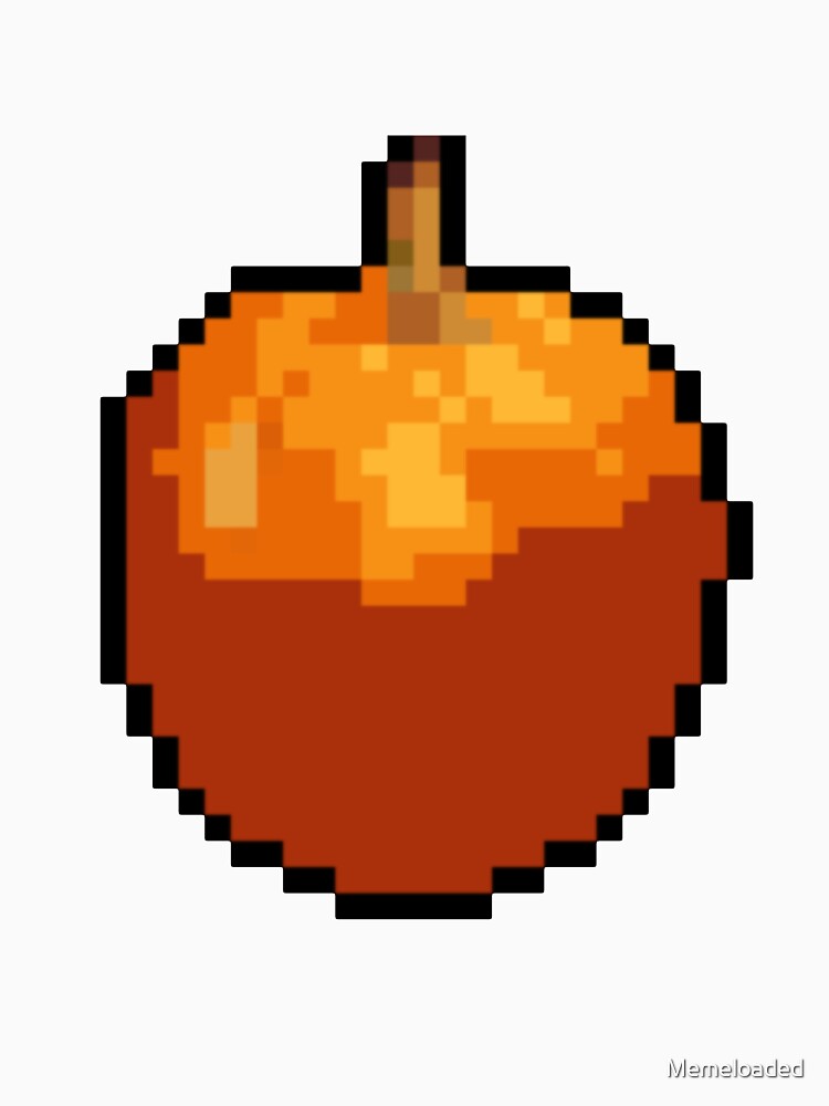Pixel Art Orange Fruit by Memeloaded