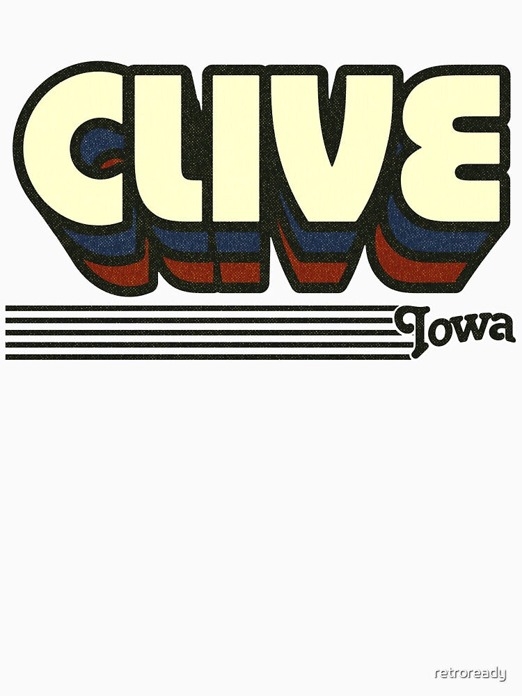 Clive, Iowa | Retro Stripes by retroready