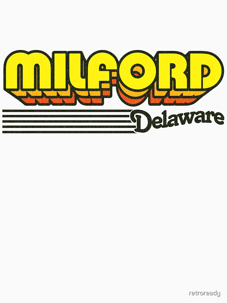 Milford, Delaware | Retro Stripes by retroready