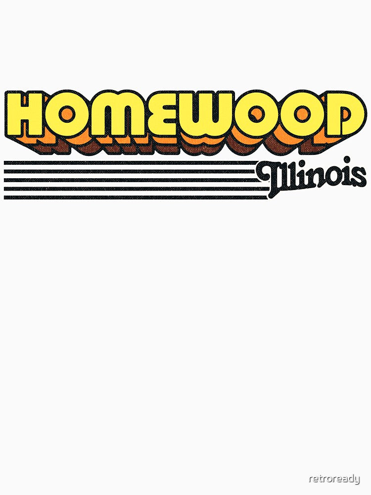 Homewood, Illinois | Retro Stripes by retroready