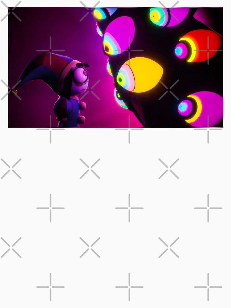 Surreal Digital Jester Neon Eyes Fantasy Art | Colorful Circus Inspired Illustration by Billy Morfo™
