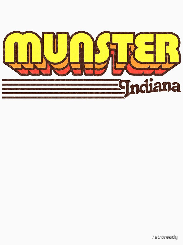 Munster, Indiana | Retro Stripes by retroready
