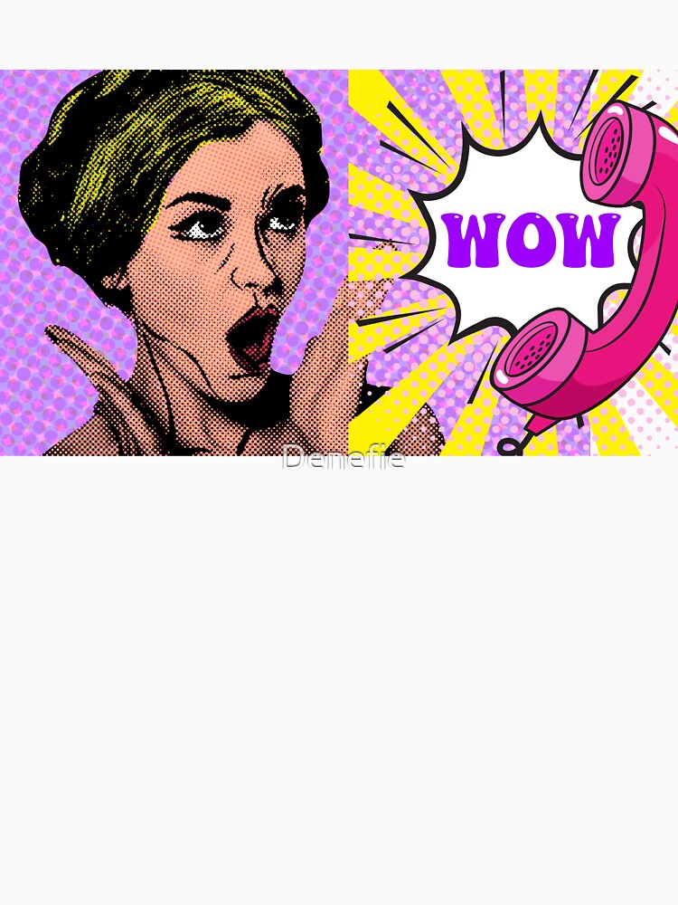 Pop Culture Pop Art Pop Culture Pattern: WOW by Denefie