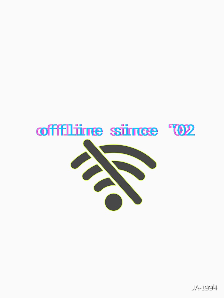 Offline Since ’02 – Y2K Retro Tech Typography Design by JA-1994
