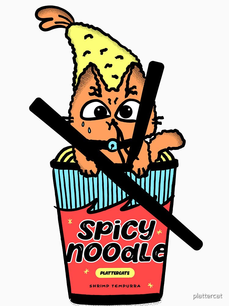 Spicy Noodle Cat by plattercat