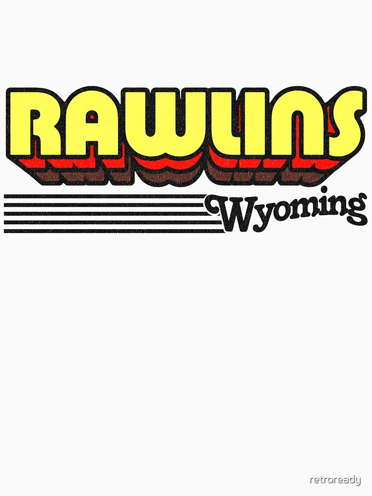 Rawlins, Wyoming | Retro Stripes by retroready