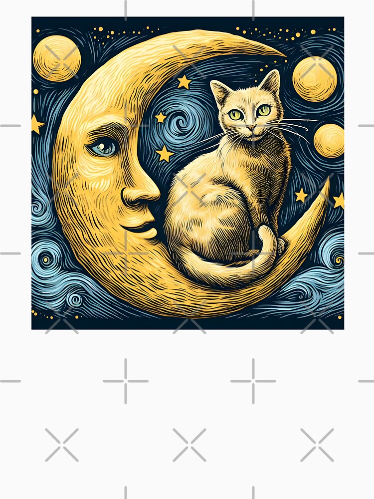 Cat and Moon by ArisaHong