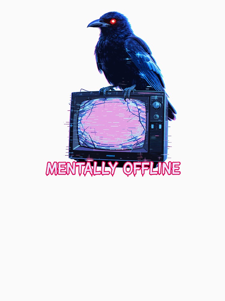 Crow on TV – Mentally Offline (Glitchcore) by Nin Tai