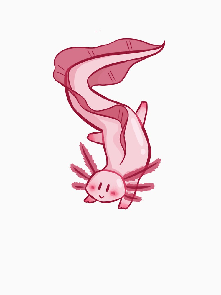Cute Pink Axolotl by KnightAshes