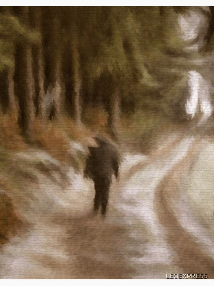 MAN WALKING IN THE FOREST by LEOEXPRESS