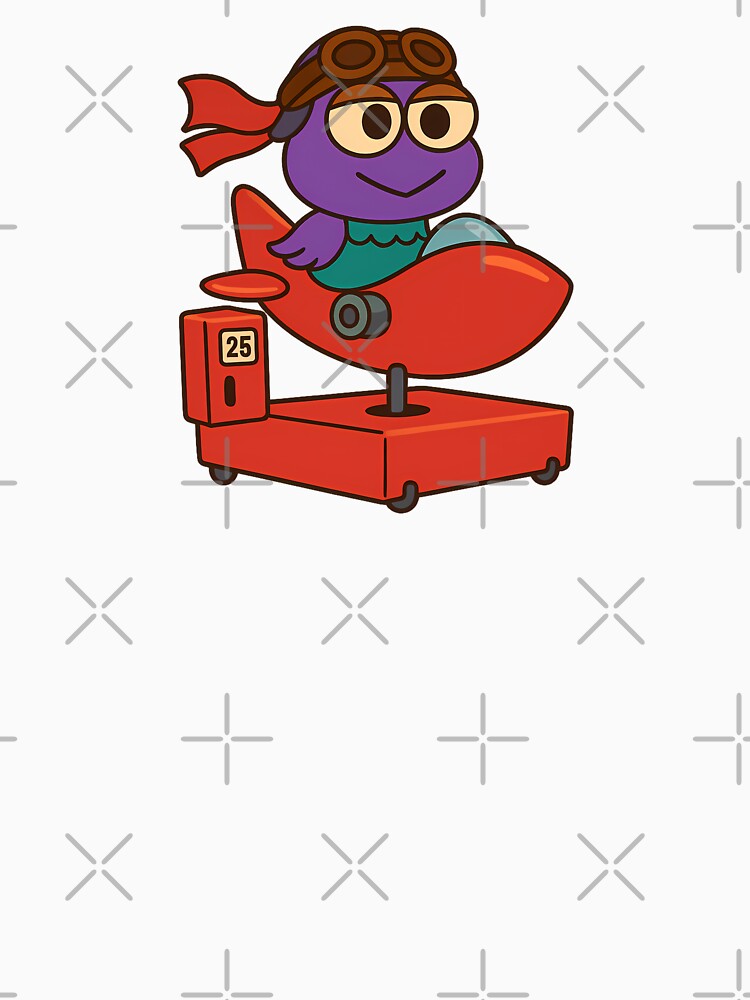 Ride of My Life – Retro Coin Operated Airplane Cartoon Design by BambaKchula