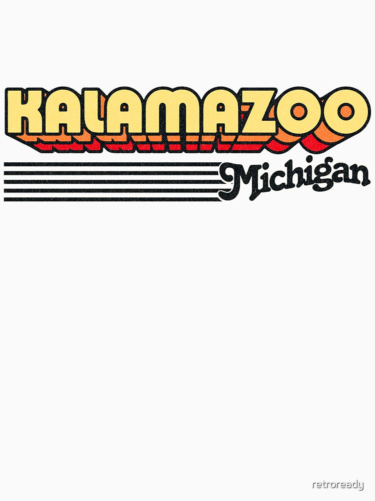 Kalamazoo, Michigan | Retro Stripes by retroready