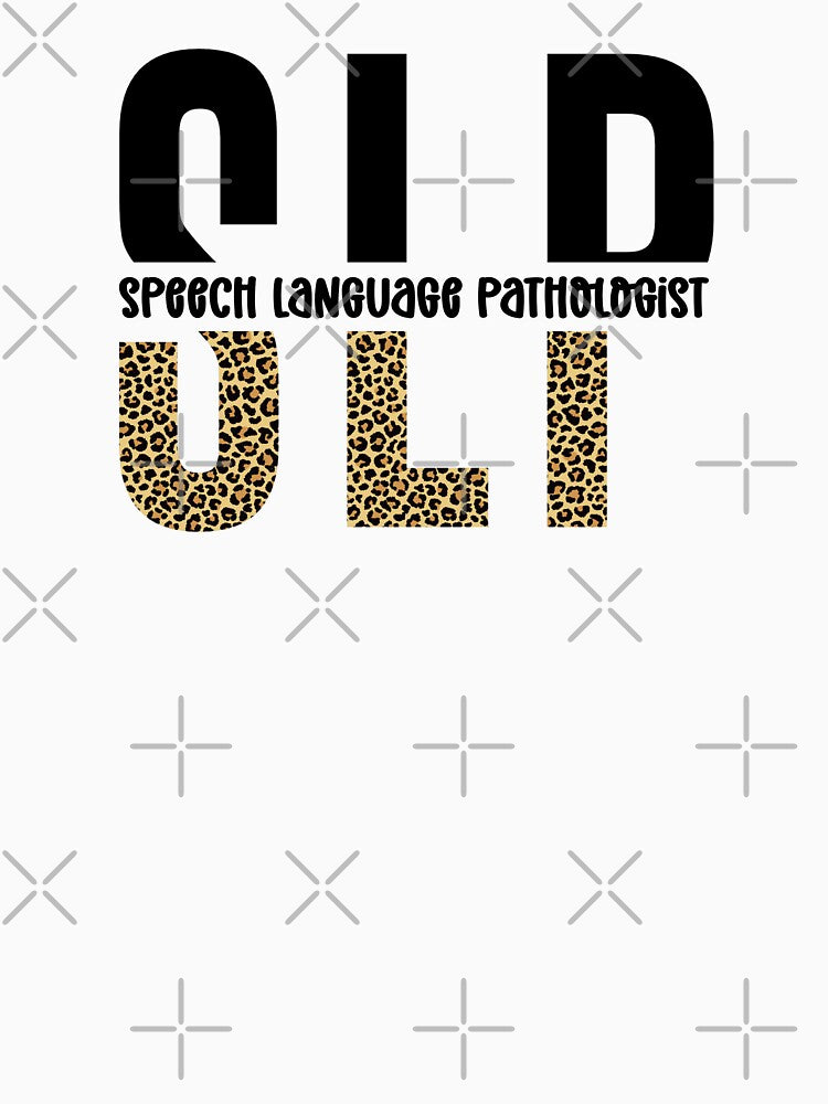 SLP Speech language pathologist Cheetah typography | Speech language Pathology | Speech pathologist gifts by Violet Treasures