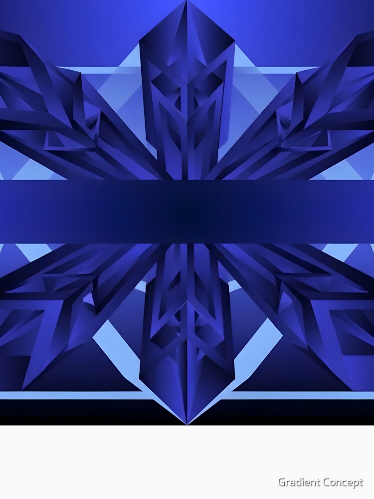 Futuristic Blue Geometric by Gradient Concept