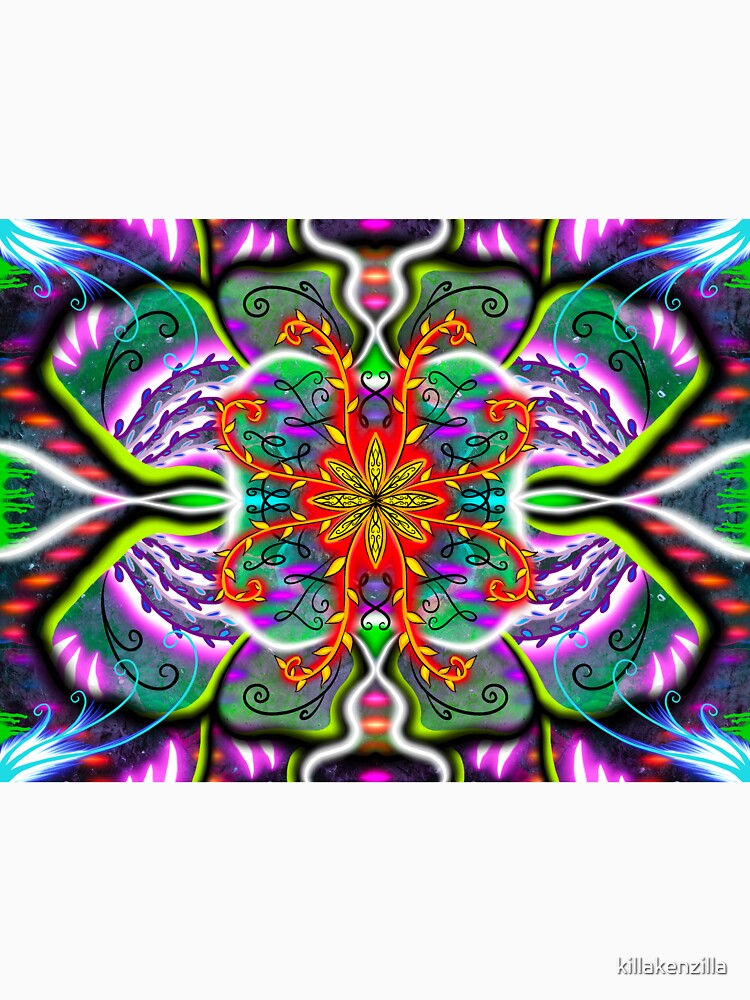 Neon flower portal by killakenzilla