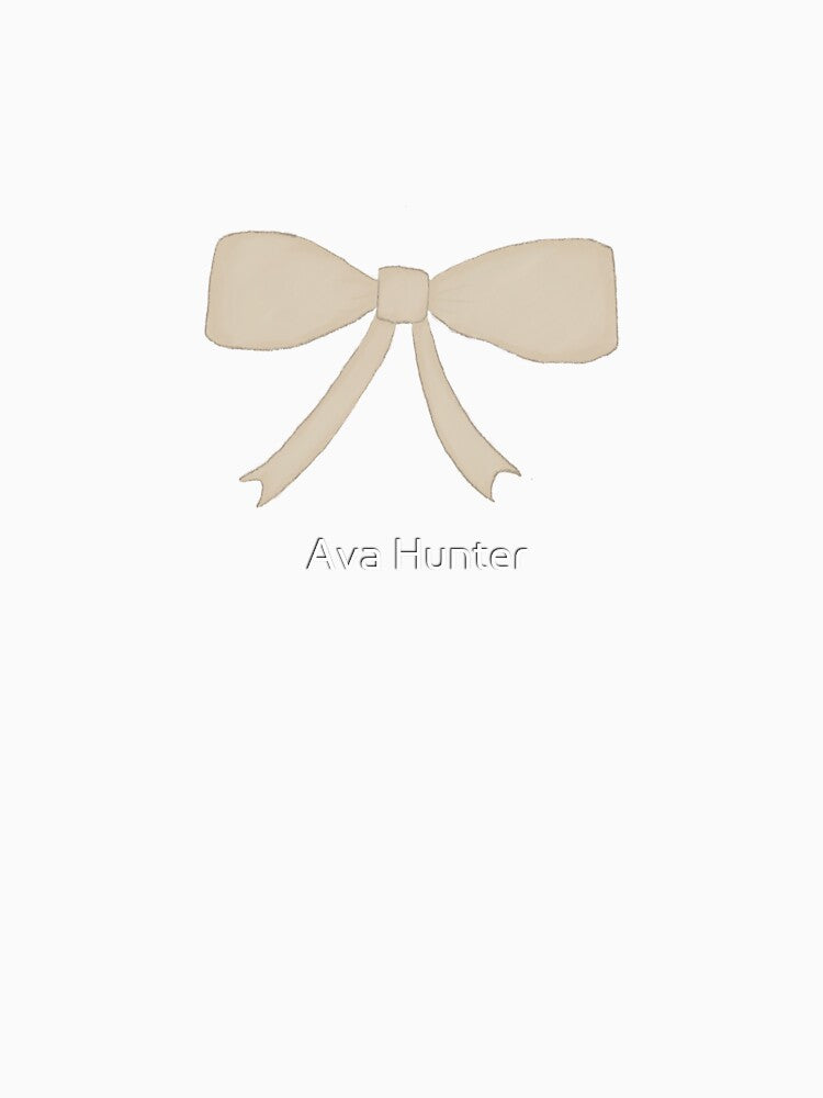 Cream Bow by Ava Hunter