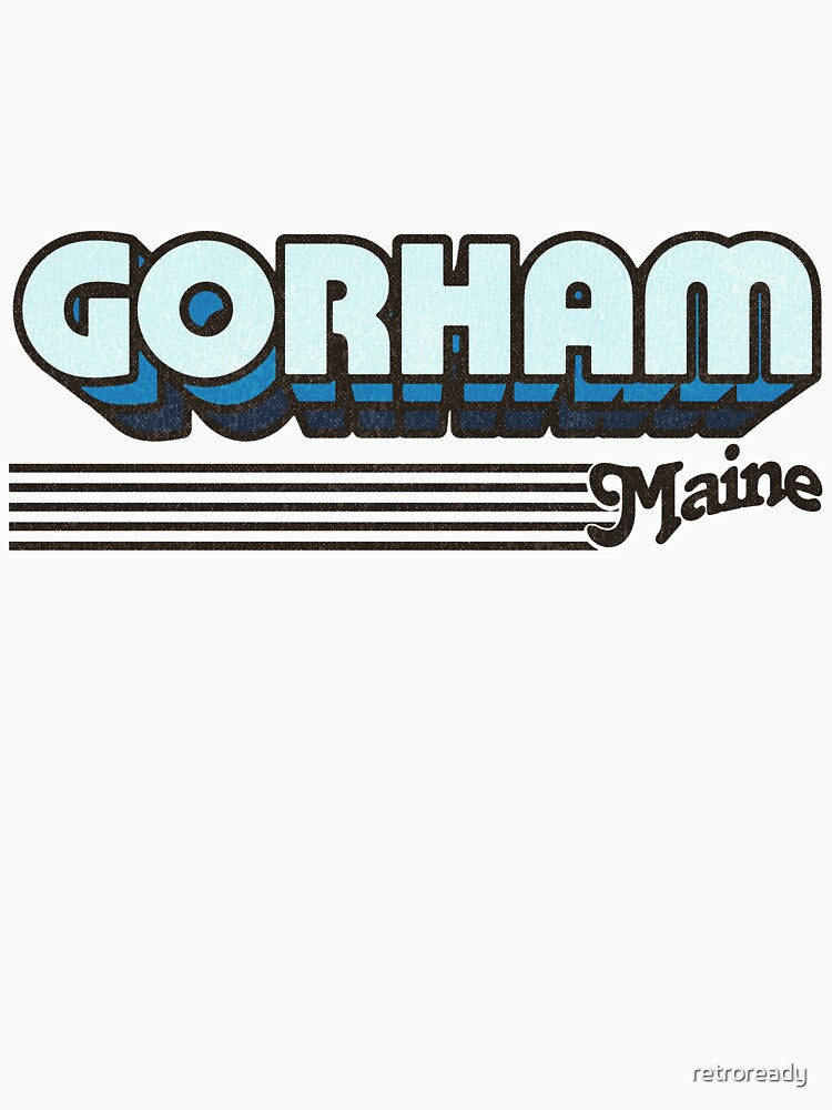 Gorham, Maine | Retro Stripes by retroready