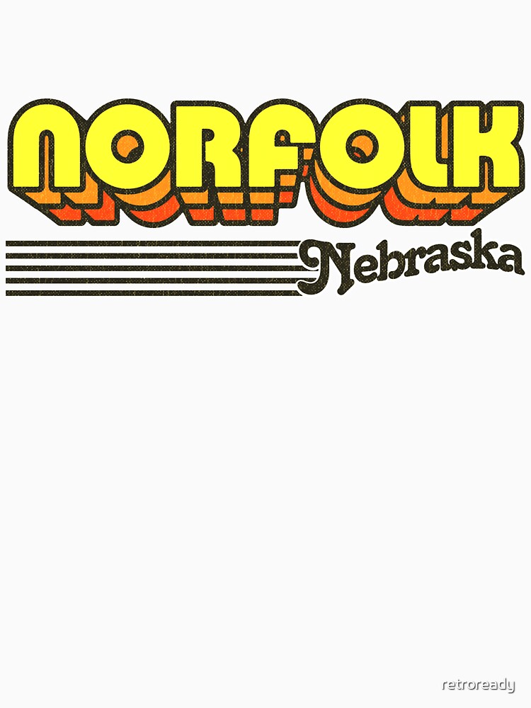 Norfolk, Nebraska | Retro Stripes by retroready