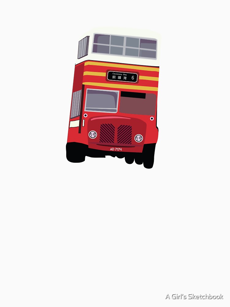 Retro Bus – no air-con Hong Kong bus by A Girl’s Sketchbook