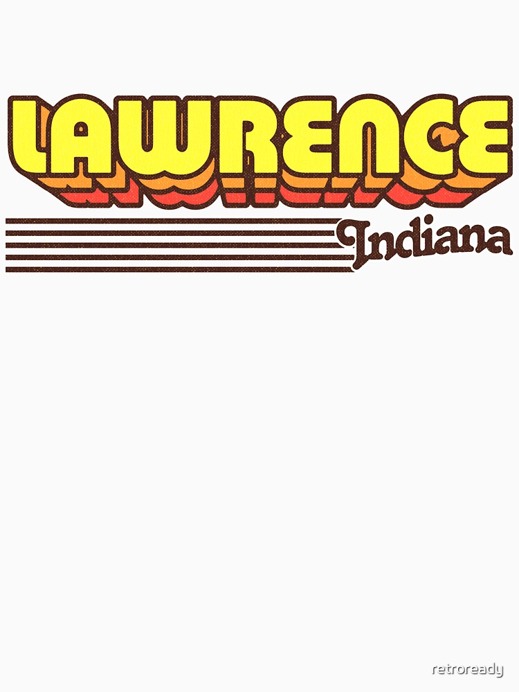 Lawrence, Indiana | Retro Stripes by retroready