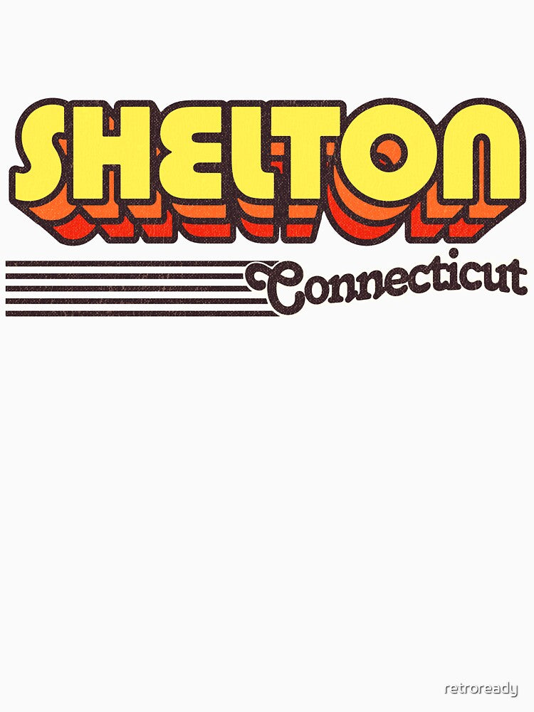 Shelton, Connecticut | Retro Stripes by retroready