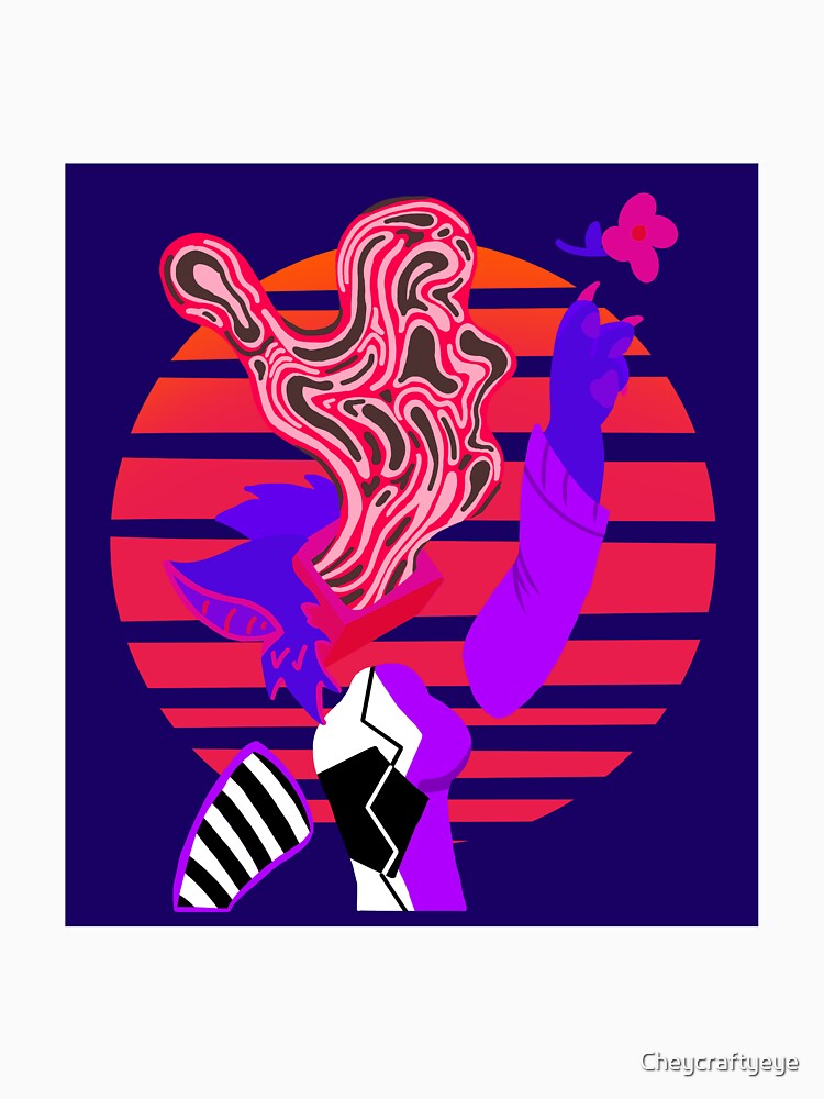 Weirdcore tv-head vaporwave by Cheycraftyeye