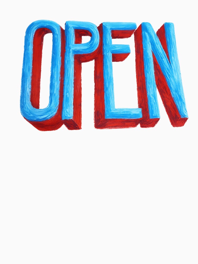 Vintage Hand Painted Recreation OPEN sign by dragonmotor7
