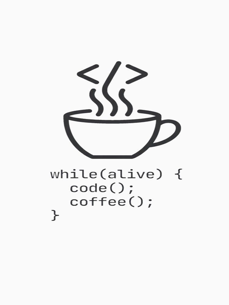 Code & Coffee Funny Programmer Coding Gift for Software Developer by The Axylen Store