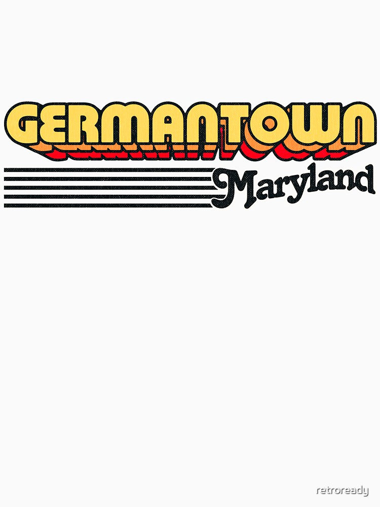 Germantown, Maryland | Retro Stripes by retroready