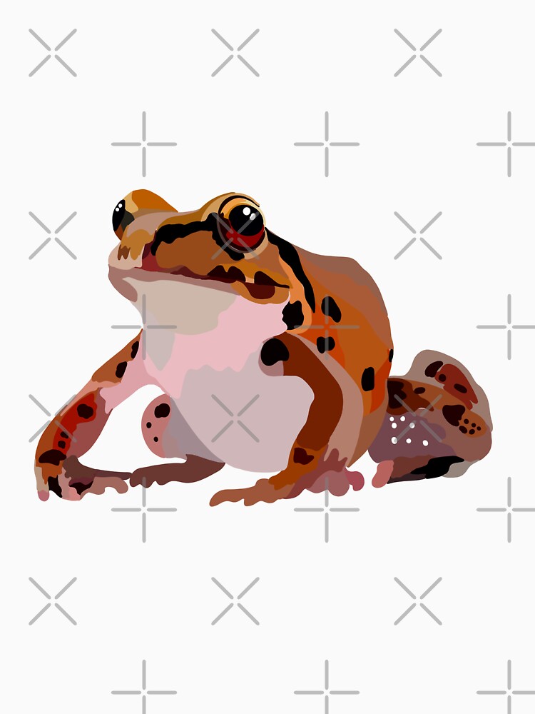 M is for Mountain Chicken Frog,Mountain Chicken Frog Artwork – Unique Amphibian Illustration and Caribbean Wildlife Design by PrettylittlepastelUk