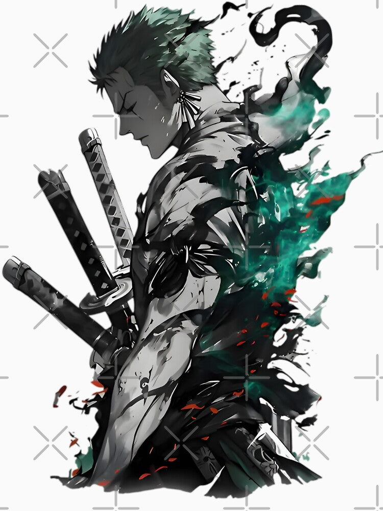 Roronoa Zoro -Dark Aura Samurai | Anime Swordsman Artwork by Dyan4