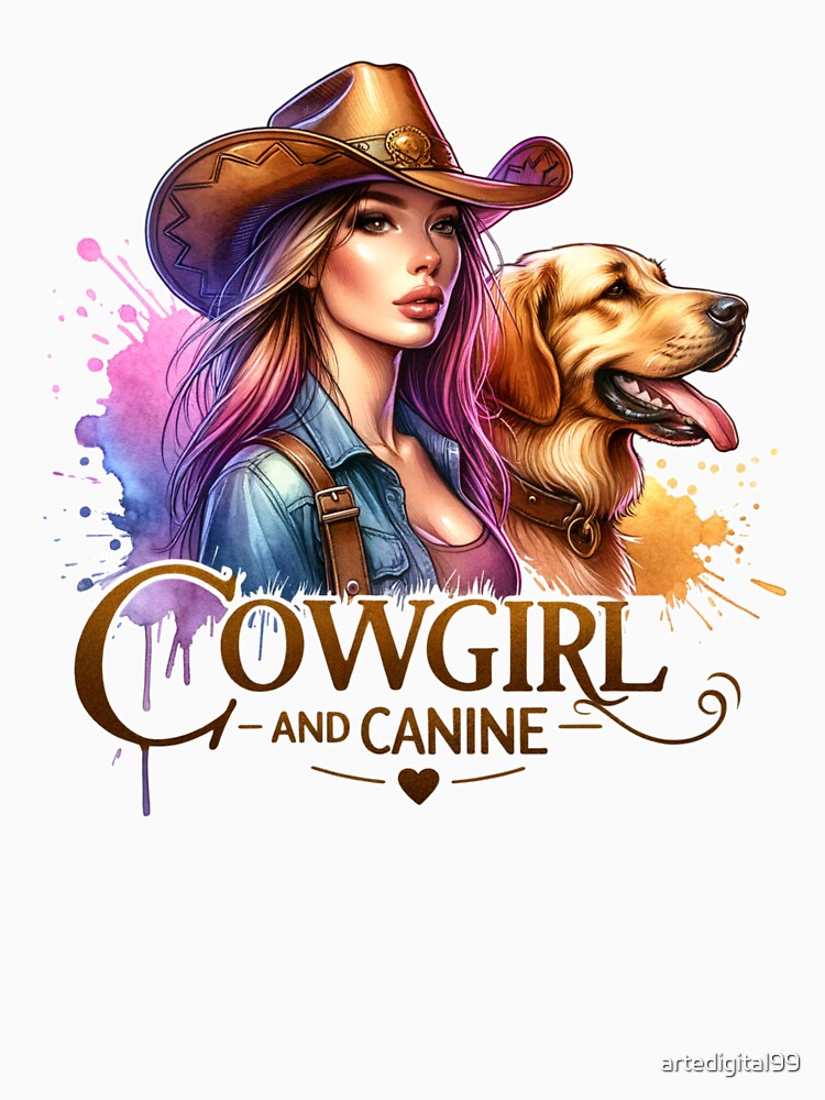 Rustic Cowgirl Charm: Apparel, Mugs, Stickers & More by artedigital99