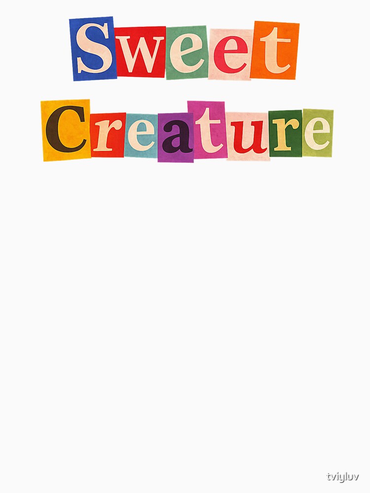 Sweet Creature Collage – Colorful Ransom Note Sticker by tviyluv