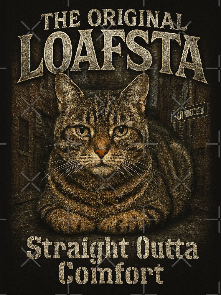 The Original Loafsta Funny Cat Loaf 90s Bootleg Rap Tee by catastrocat