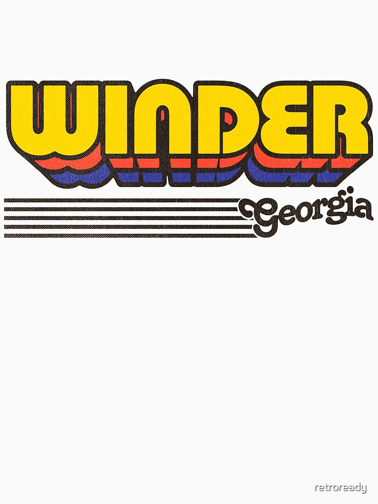 Winder, Georgia | Retro Stripes by retroready