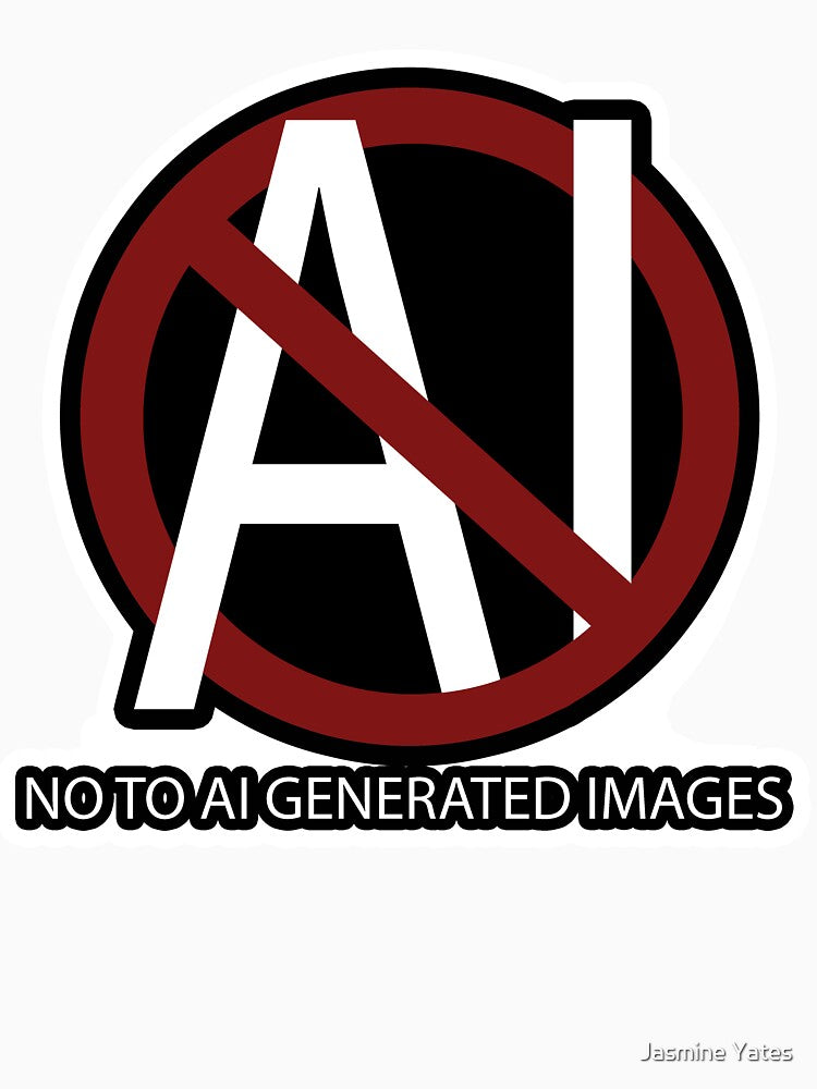 NO TO AI GENERATED IMAGES ARTIST SUPPORT by Jas Yeets Art