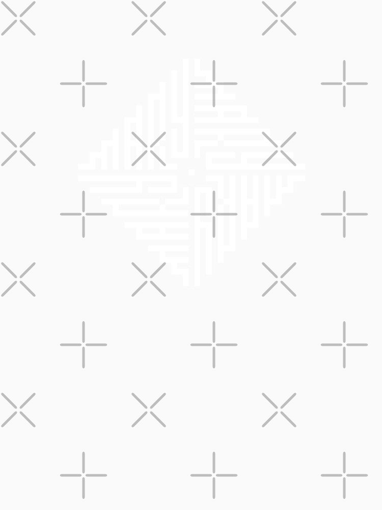 MARY | White  | Modern Geometric Kufi Calligraphy | From Name to Art by FOR YOUR NAME