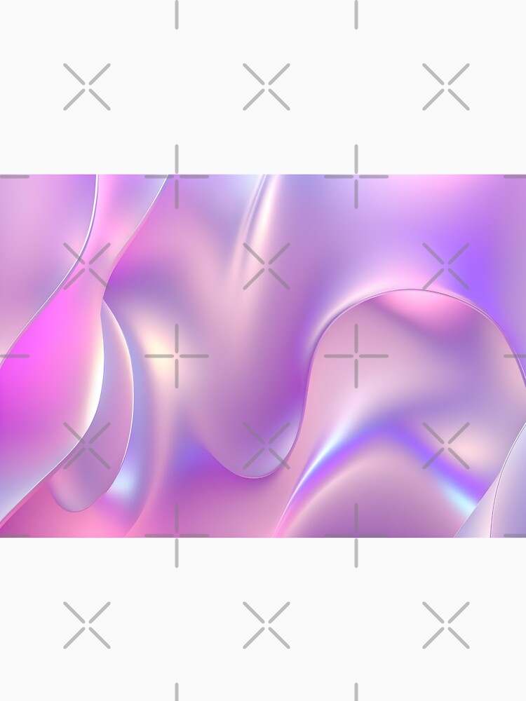 Holographic neon curved wave in motion. Purple wallpaper background. Holographic gradient by anytka