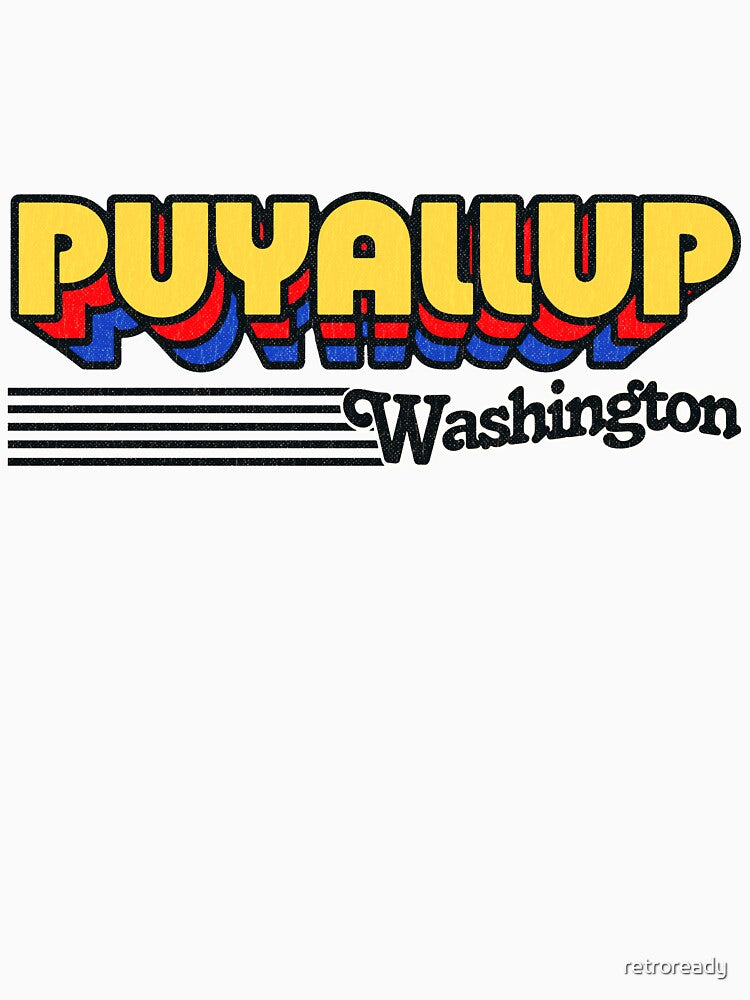 Puyallup, Washington | Retro Stripes by retroready