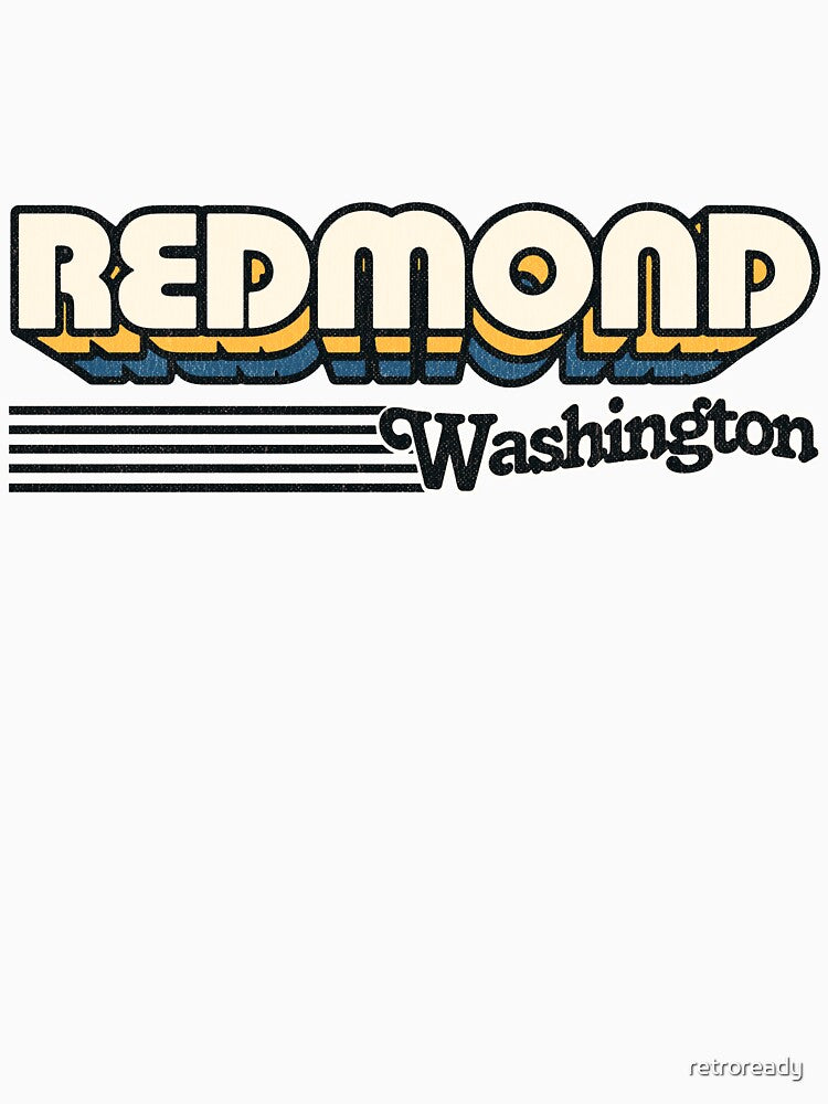 Redmond, Washington | Retro Stripes by retroready