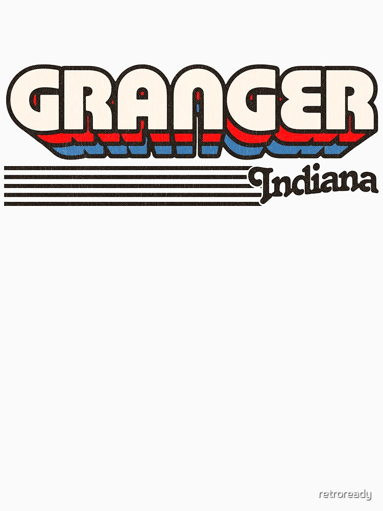 Granger, Indiana | Retro Stripes by retroready