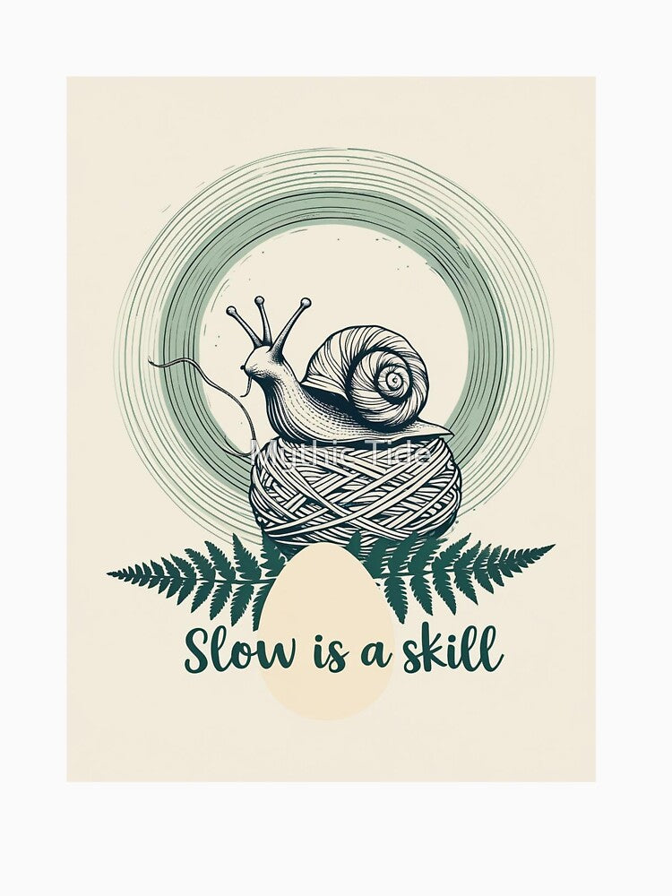 Slow is a Skill – Mindful Crafting and Slow Living Shirt by Mythic Tide
