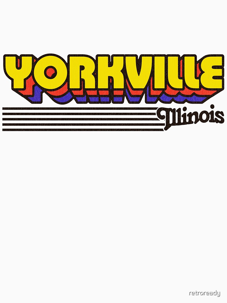 Yorkville, Illinois | Retro Stripes by retroready