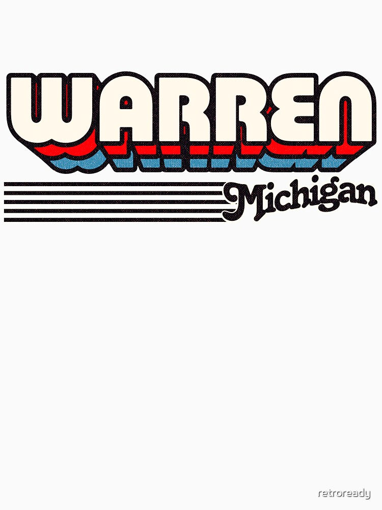 Warren, Michigan | Retro Stripes by retroready